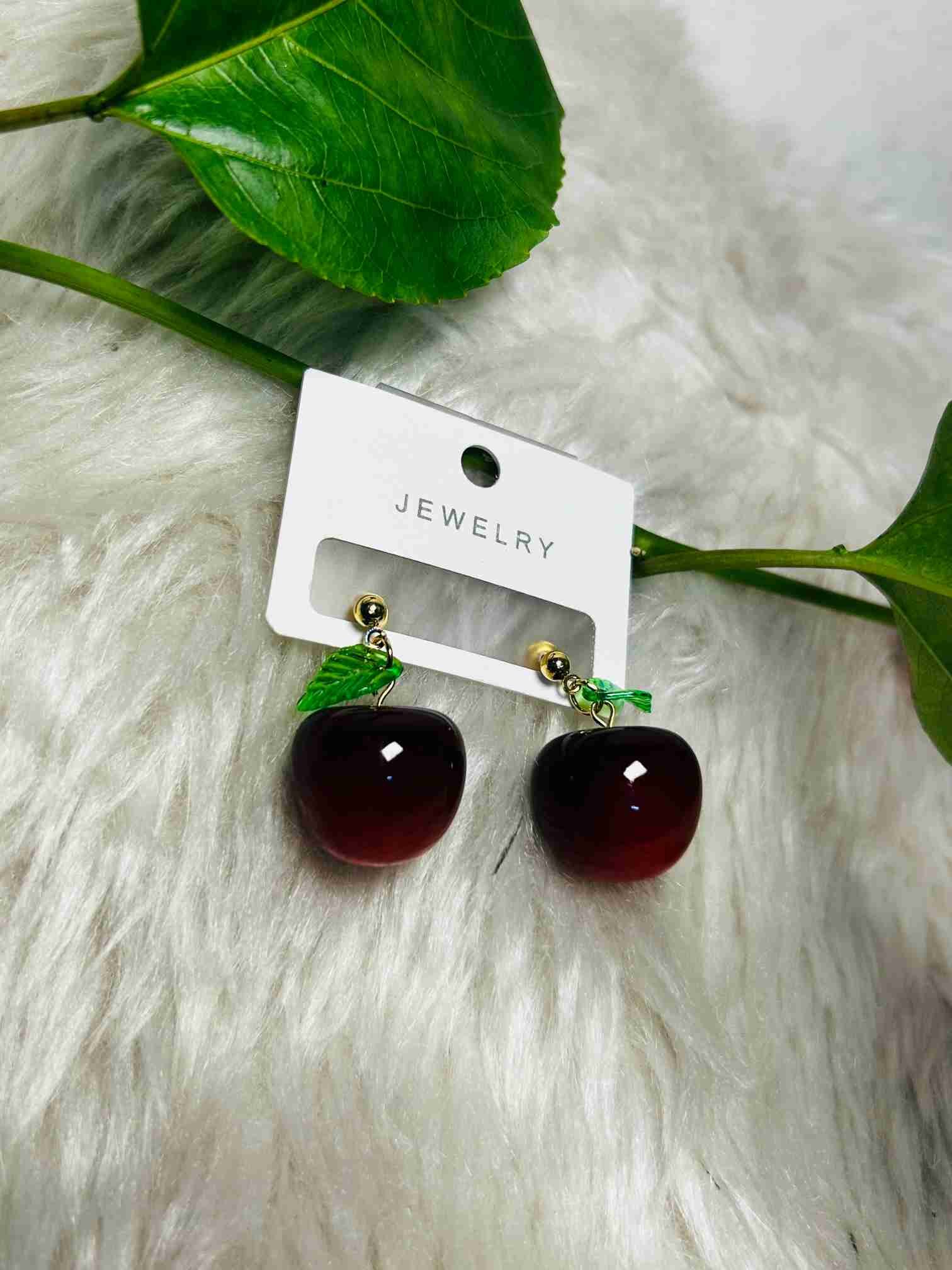 Cherry Drop Earrings