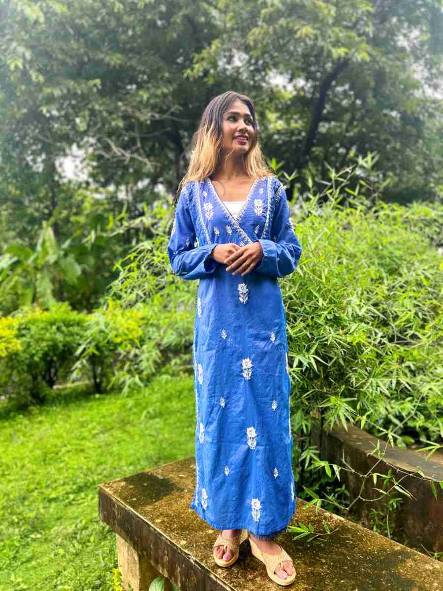 Azure Bloom - Kurti